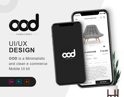 OOD Furnitures - E commerce mobile app (UI/UX)