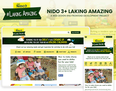 Nestlé - Nido 3+ #LakingAmazing Website