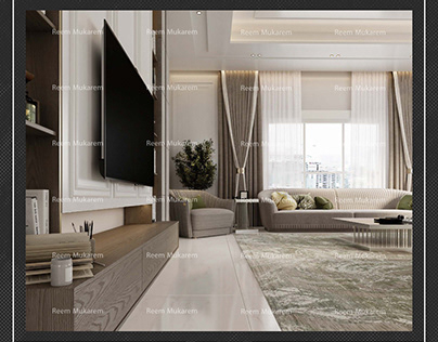 Dubai-Modern Style-Entrance and Living Room