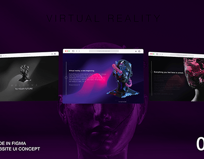 VR WEBSITE UI | FIGMA
