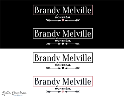 Logo Brandy Melville - PROJETS D’IDENTITÉ VISUELLE 2