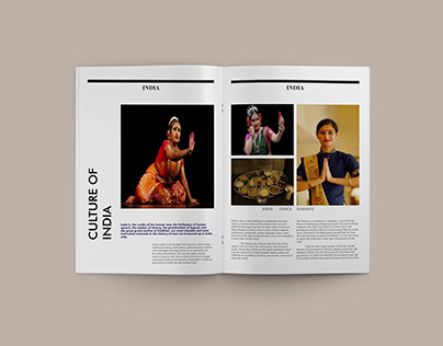 Culture of India Magazine layout