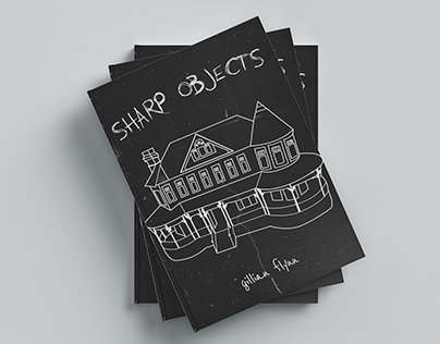 Criação de capa para o livro Sharp Objects