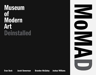 Presentation Layout for Mock Modernism Exhibition