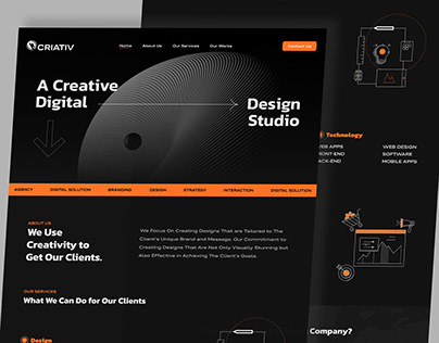 Creative Agency Landing Page Design