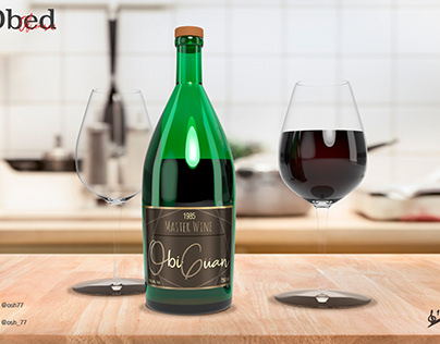 Botella de vino tinto,copas - Red wine bottle, glasses