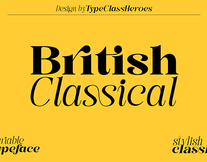British Classical - Display Serif