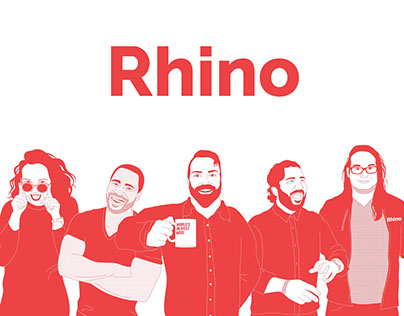 Rhino Rebrand Illustrations