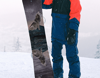 wolf snowboard