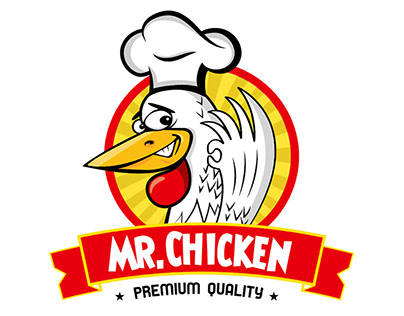 Fried Broasted Chicken Logo Design Template