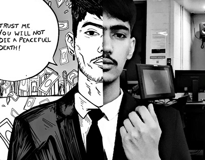 Manga art style (artists end up being gangsters)