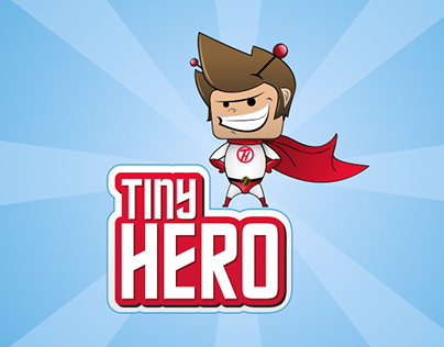 Logo and character design for TinyHero.com