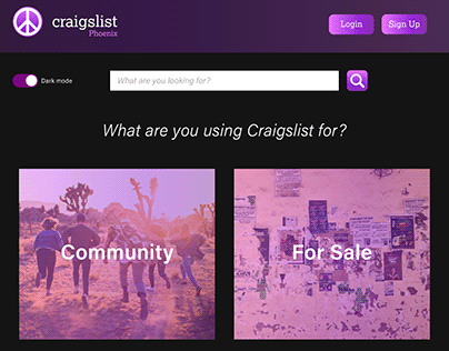 Craigslist UX Re-Design