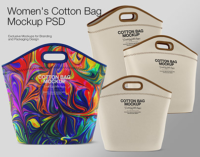 Women's Cotton Bag Mockup