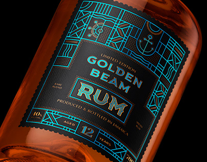 Rum "Golden Beam" Brand