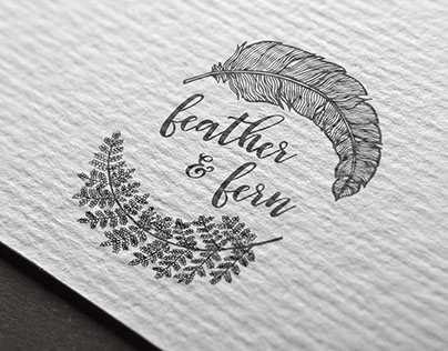 Feather & Fern Logo Design
