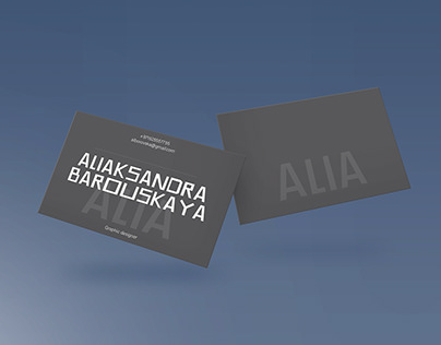 Business cards in various style