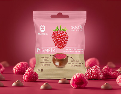 Chocolate covered Freeze-Dried Fruit, Packaging Design