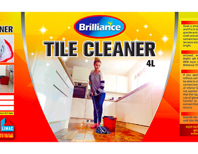 Brilliance Tile Cleaner Label Design