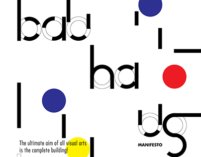Poster Design for Bauhaus Manifesto