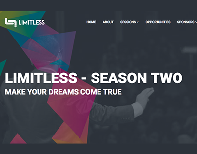 Limitless Season 2 - Event Website Design