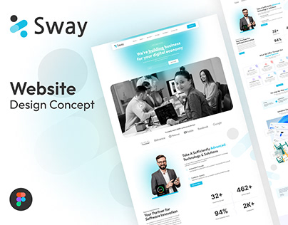 Sway Website Home Page Design