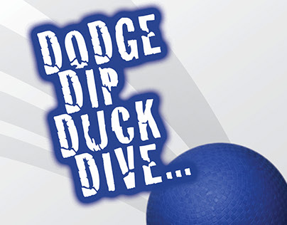 HCA Dodgeball Challenge: web slider, flyer, and poster