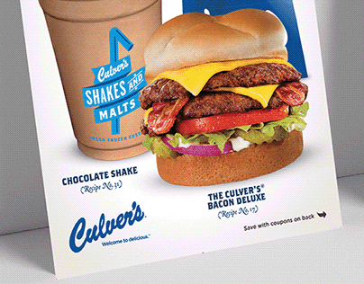 Culver's Franchise Print Collateral