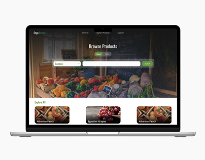 Agriculture E commerce Landing page and Dashboard