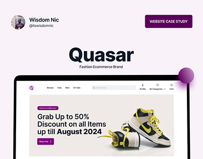 프로젝트 썸네일 - Quasar Website Design