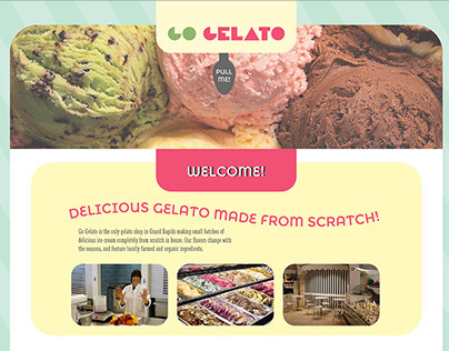 Go Gelato Website Design