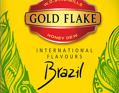 Goldflake Brazil Packaging Design