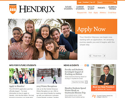Hendrix College Website 2011-2012 Redesign