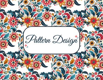 Aesthetic floral pattern design