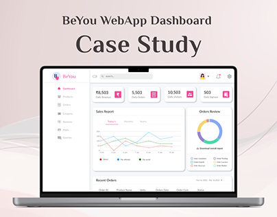 BeYou Cosmetic WebApp Dashboard