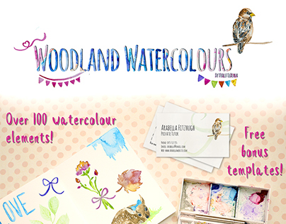 Woodland Watercolour Element Pack