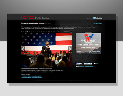 POLITICO Multimedia Section Design