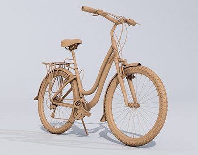 Bike clay render