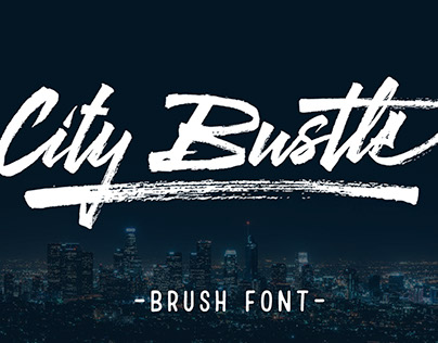 City Bustle brush font