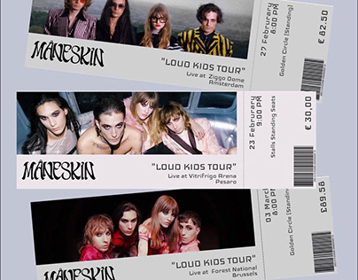 Redesign of concert tickets
