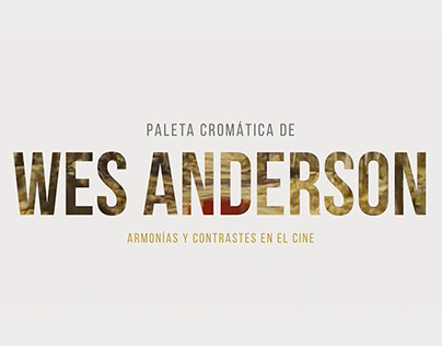 Wes Anderson - Colour palette