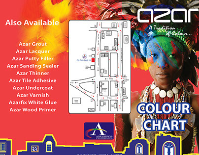 azar color chart  cover design