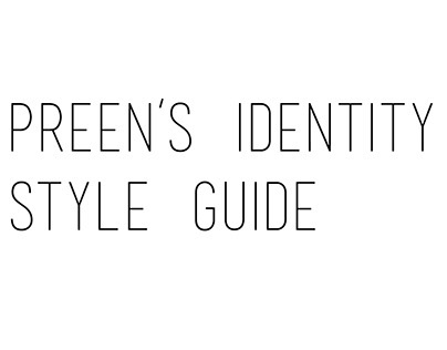 Preen by Thornton Bregazzi Style Guide 2014