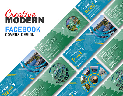Facebook cover design for travel agency
