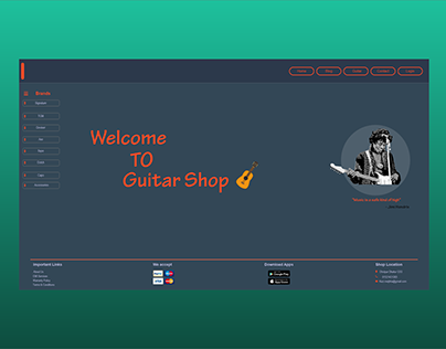 Guitar Shop UI/UX