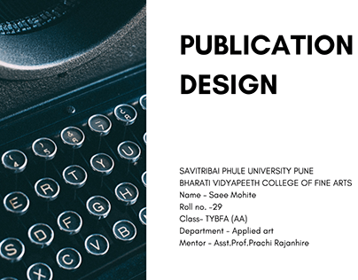 Publication Design Academic project