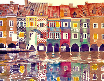 watercolors from Poznań