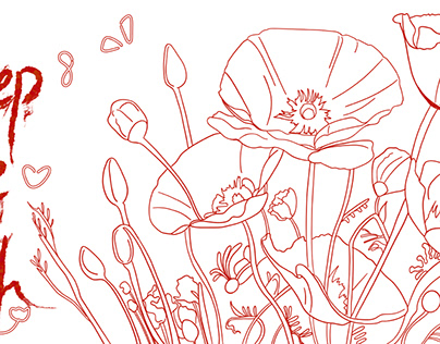 Poppy Flower Coloring Page
