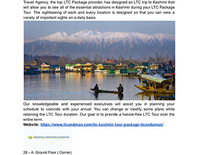 LTC Packages for Kashmir