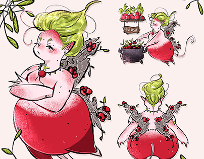 An Evil Radish Fairy || Character Design (Personal)